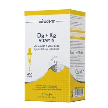 Miraderm Vitamin D3 K2 20 ml Damla