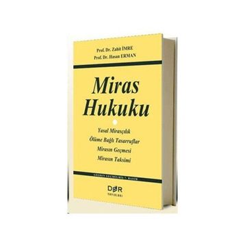 MIRAS HUKUKU - ZAHIT İMRE;HASAN ERMAN