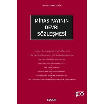 Miras Payının Devri Sözleşmesi - Büşra Çalışkan Demir