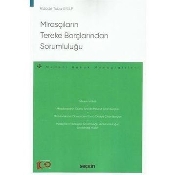 Mirasçıların Tereke Borçlarından Sorumluluğu Seçkin Yayınları