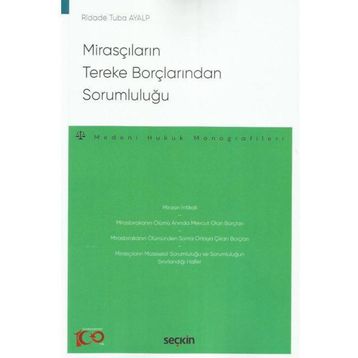 Mirasçıların Tereke Borçlarından Sorumluluğu Seçkin Yayınları