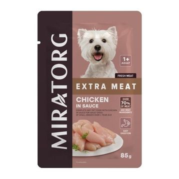 Miratorg Adult Mini Gravy Tavuk Etli 24x85 gr Küçük Irk Köpek Yaş Maması