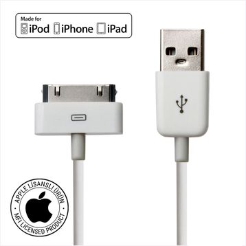 Mirax SDE-4100 iPhone 4/4S Şarj ve Data Transfer Kablosu