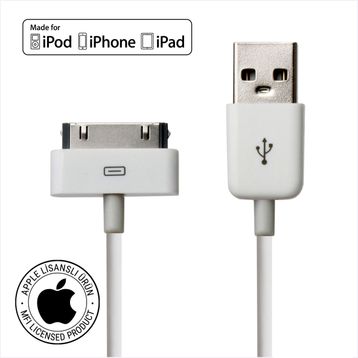 Mirax SDE-4100 iPhone 4/4S Şarj ve Data Transfer Kablosu