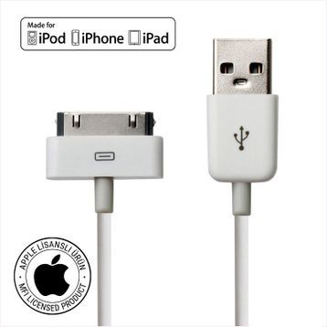 Mirax SDE-4100 iPhone 4/4S Şarj ve Data Transfer Kablosu