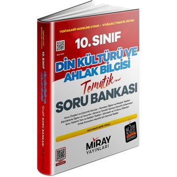Miray Yayınları 10.Sınıf Din Kültürü ve Ahlak Bilgisi Konu Özetli Tematik Soru Bankası