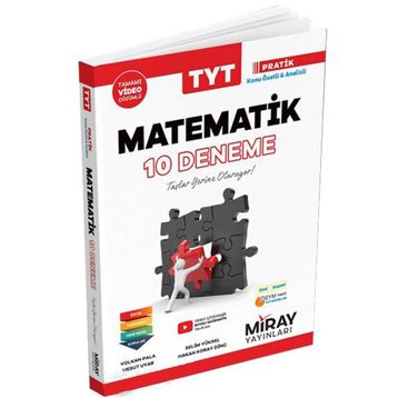 Miray Yayınları Konu Özetli TYT Matematik 10 Deneme