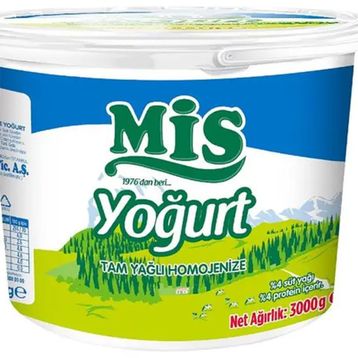 Mis 3 kg Yoğurt Tam Yağlı