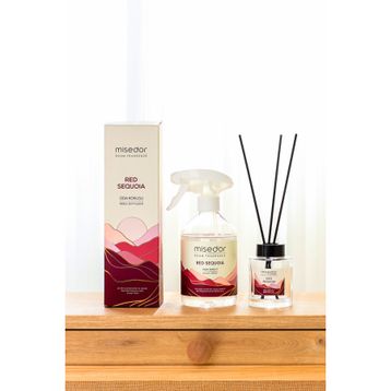 Misedor 120 ml Red Sequoia Çubuklu Oda Kokusu + 500 ml Oda Spreyi