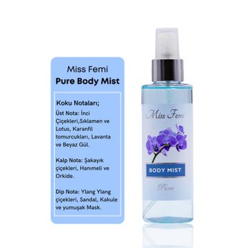 Misedor 130 ml Missfemi Pure Body Mist