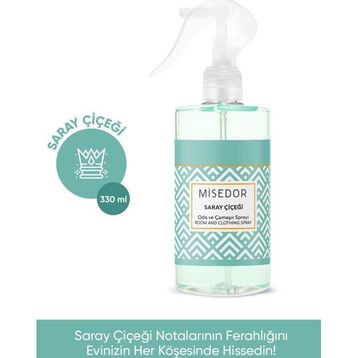 Misedor 330 ml Saray Çiçeği Oda Kokusu ve Çamaşır Parfümü
