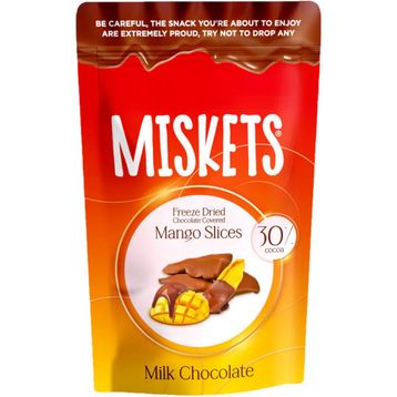 Miskets 80 gr Sütlü Çikolata Kaplamalı Kurutulmuş Mango