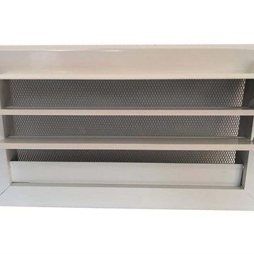 Miss Worble 50x15 cm Hareketli Panjurlu Beyaz Şömine Menfezi
