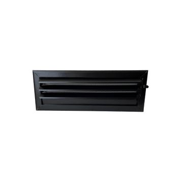 Miss Worble 50x15 cm Siyah Hareketli Panjurlu Şömine Menfezi