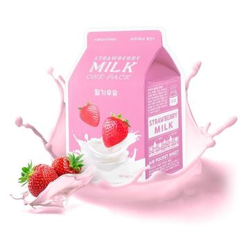 Missha 21 g APIEU Strawberry Milk One Pack Nemlendirici Kağıt Maske