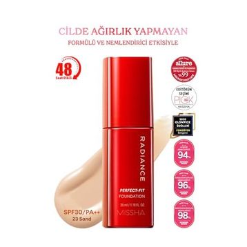 Missha Radiance Perfect Fit SPF30+ 23 Sand Fondöten