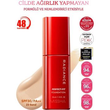 Missha Radiance Perfect Fit SPF30+ 23 Sand Fondöten