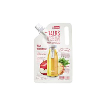 Missha Skin Smoother 10 g Talks Vegan Squeeze Pocket Sleeping Maske