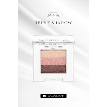 Missha Triple Shadow 01 Brownie Pink Göz Farı