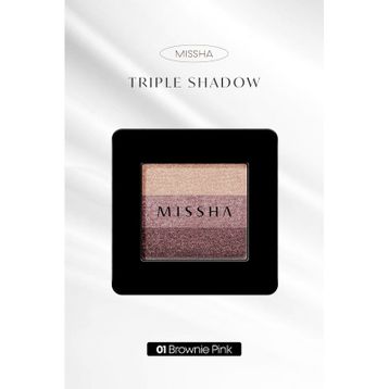 Missha Triple Shadow 01 Brownie Pink Göz Farı