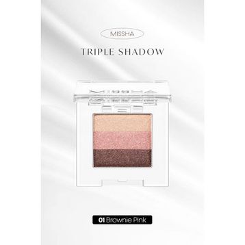 Missha Triple Shadow 01 Brownie Pink Göz Farı