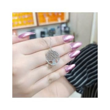 Mistik Silver Gümüş Hayat Ağacı Kolye