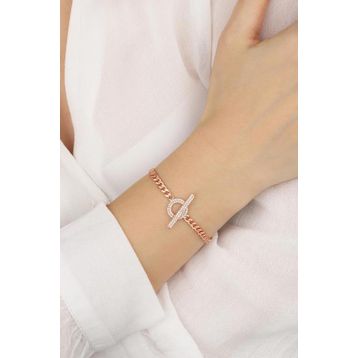 Mistik Silver Gurmet Zincir Gümüş Gemici Kilit Bileklik