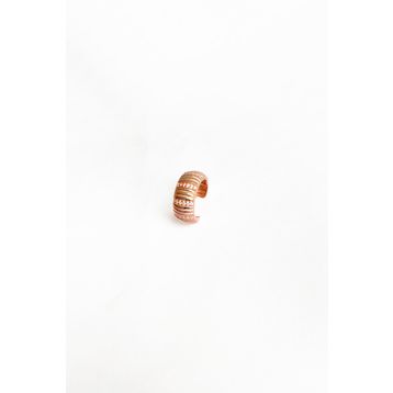 Mistik Silver Kalın Taşlı Gümüş Ear Cuff Küpe
