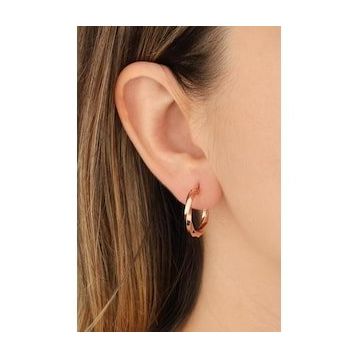 Mistik Silver Kıvrımlı Gümüş Şarnel Küpe