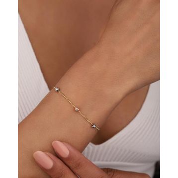 Mistik Silver Küçük Dorika Topçuklu Gümüş Bileklik