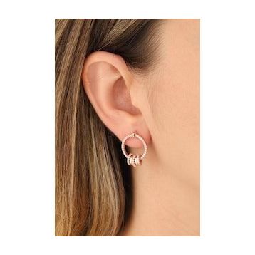 Mistik Silver Küçük Halkalı Gümüş Küpe