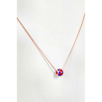 Mistik Silver Küçük Mineli Topçuklu Gümüş Kolye