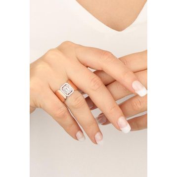 Mistik Silver Pırlanta Model Gümüş Yüzük