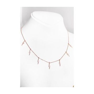 Mistik Silver Sallantılı 7 Şimşek Gümüş Kolye