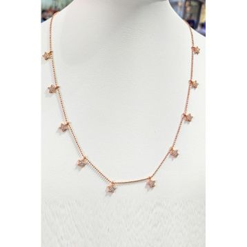 Mistik Silver Sallantılı Çoklu Yıldızlı Gümüş Kolye