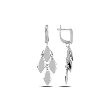 Mistik Silver Sallantılı Gümüş Küpe