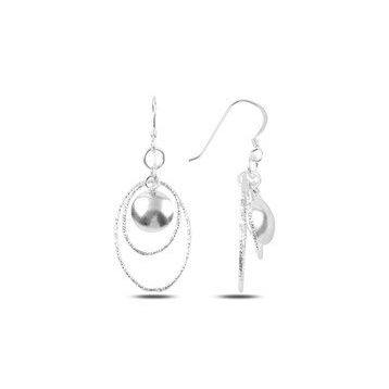 Mistik Silver Sallantılı Gümüş Küpe