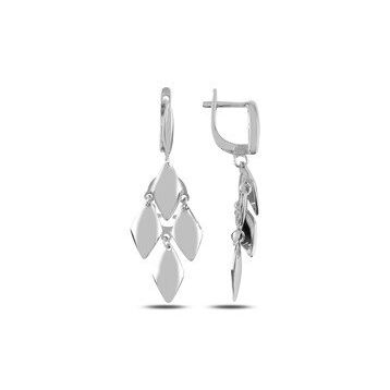 Mistik Silver Sallantılı Gümüş Küpe