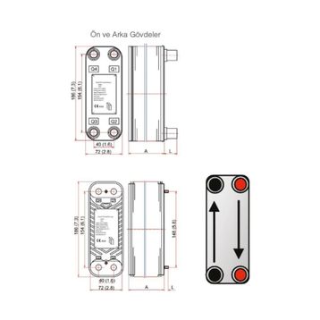 MIT MB-01 28 Plakalı Lehimli Tip Plakalı Isı Eşanjör