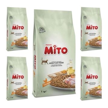 Mito Tavuklu 5x1 kg Yetişkin Kedi Maması
