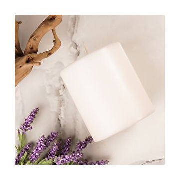 Mitr 10x10 cm Bej Silindir Mum