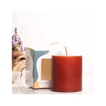 Mitr 10x10 cm Kahverengi Silindir Mum