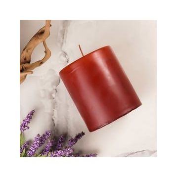 Mitr 10x10 cm Kahverengi Silindir Mum