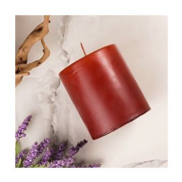 Mitr 10x10 cm Kahverengi Silindir Mum