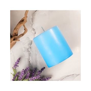 Mitr 10x10 cm Mavi Silindir Mum