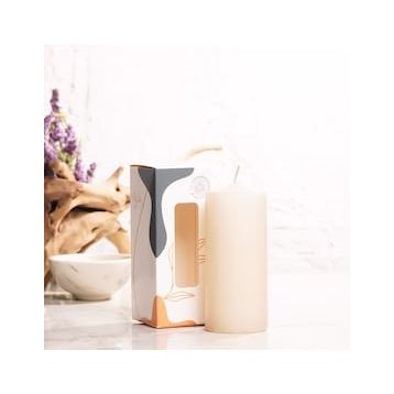 Mitr 12x5 cm Bej Silindir Mum