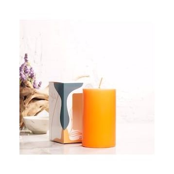 Mitr 12x7 cm Turuncu Silindir Mum
