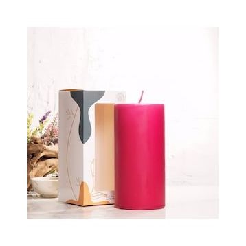 Mitr 20x10 cm Bordo Silindir Mum