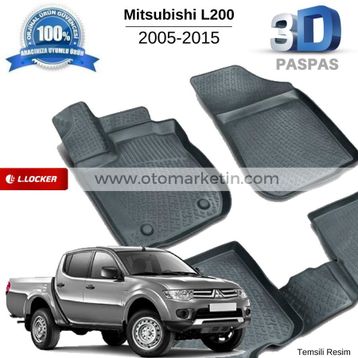 Mitsubishi L200 2005-2015 3D Havuzlu Paspas