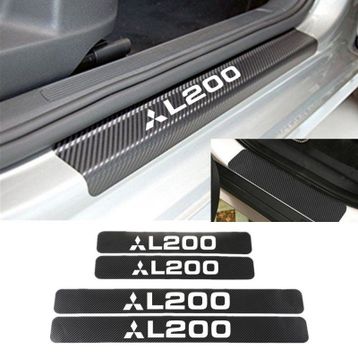 Mitsubishi L200 4 Adet Karbon Kapı Eşiği Sticker